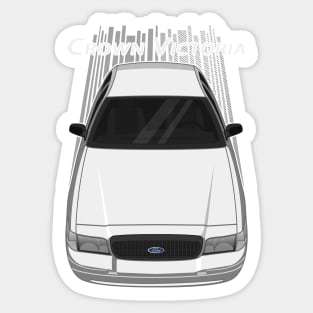 Ford Crown Victoria Police Interceptor - White Sticker